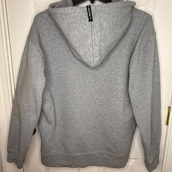 Peloton Together We Go Far Fleece Lined Full Zip Hoodie Heavyweight Gray Size XL - Picture 4 of 7